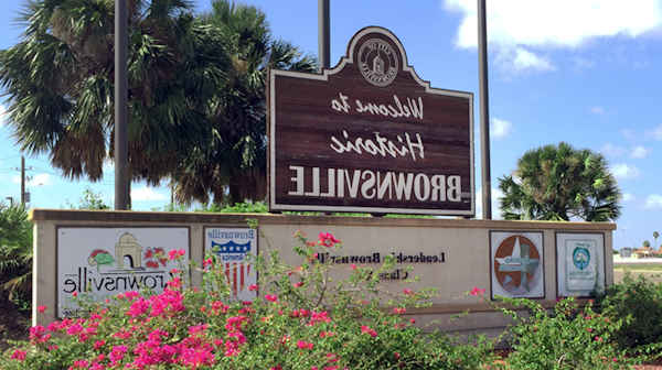 Brownsville tx welcome sign